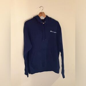 Men’s Champion Navy Blue Hoodie Sweatshirt - Size L